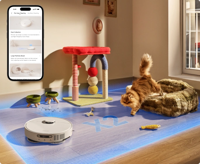 Προσαρμογή καθαρισμού σε ζώνες κατοικίδιων