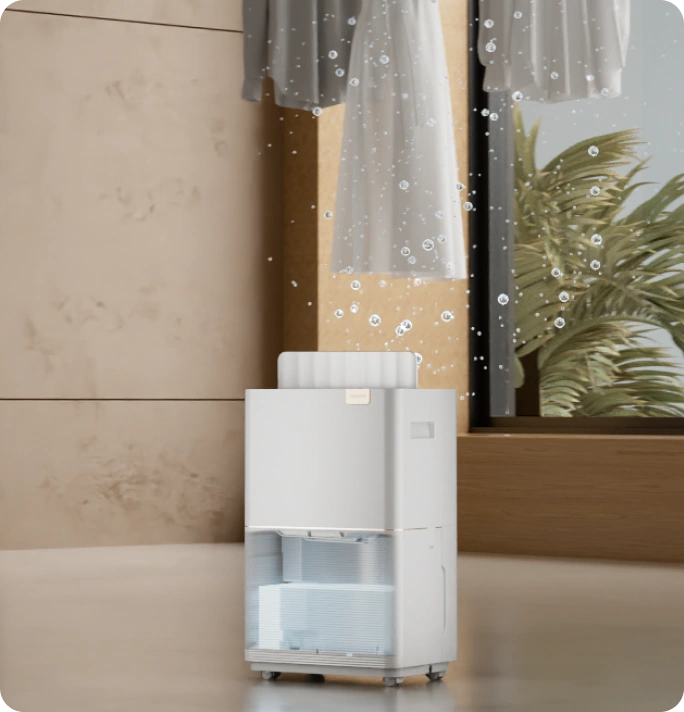 Δυνατή ροή αέρα για γρήγορο στέγνωμα ρούχων