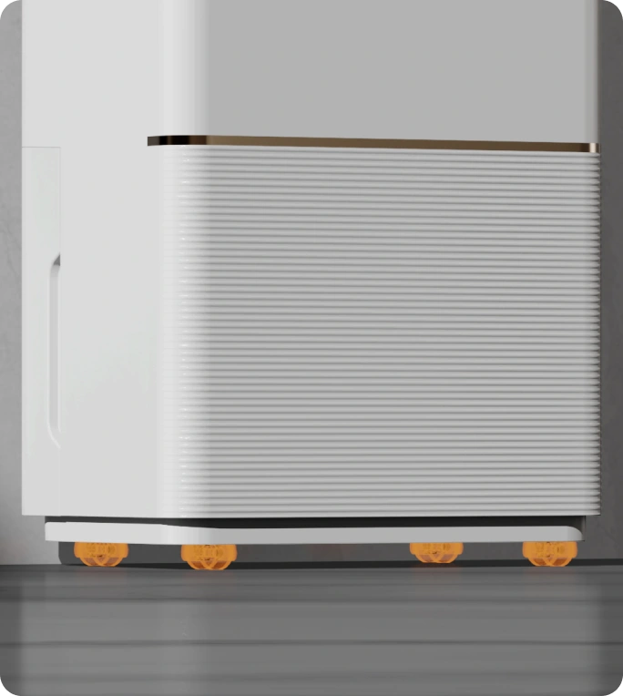 Αθόρυβοι πολυκατευθυντηριακοί τροχοί για <br class="dd20c-small-hide">εύκολη κίνηση