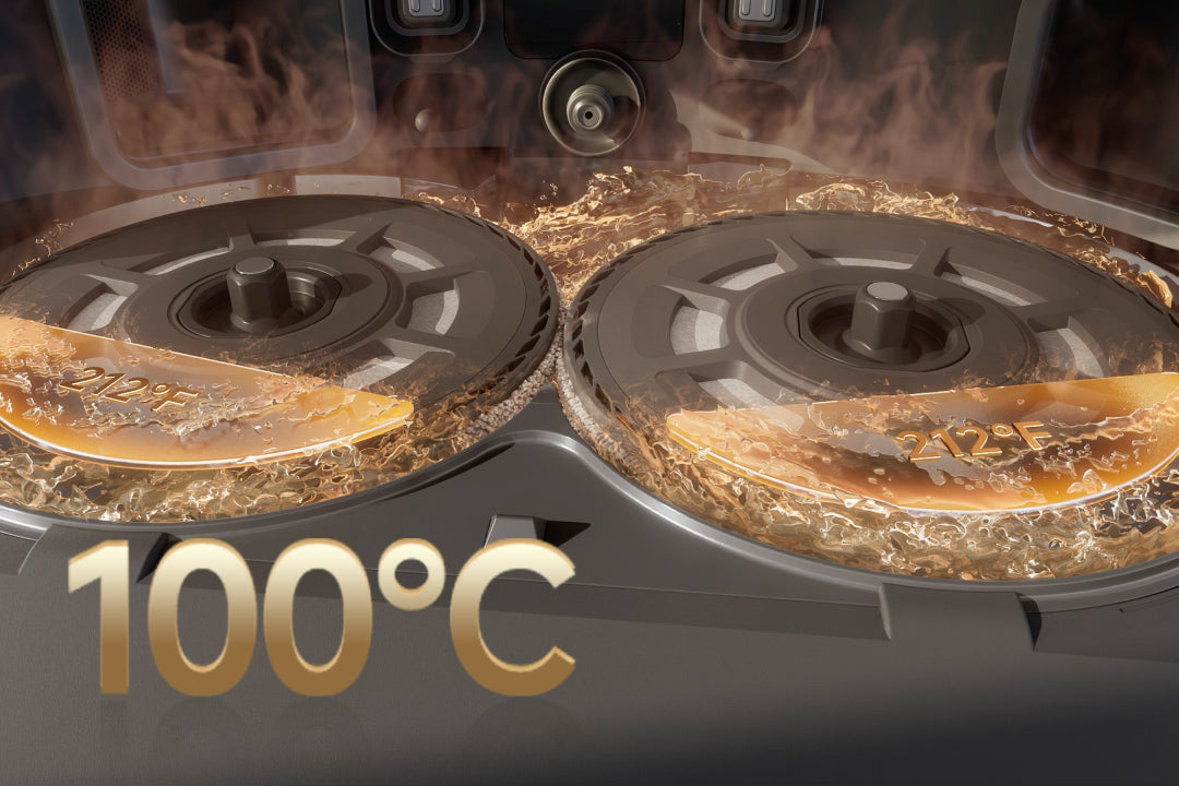 Αυτοκαθαρισμός σφουγγαρίστρας ThermoHub στους 100 °C