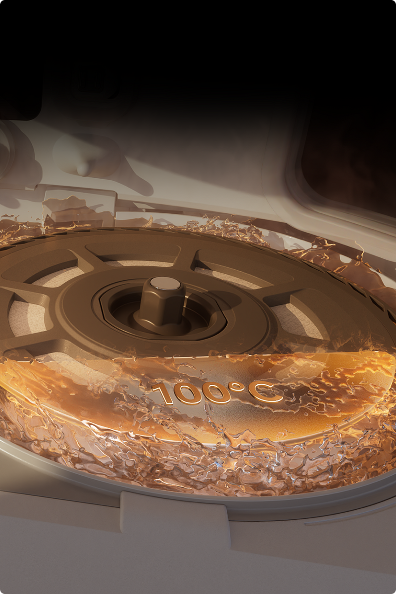 Αυτοκαθαρισμός σφουγγαρίστρας ThermoHub στους 100 °C
