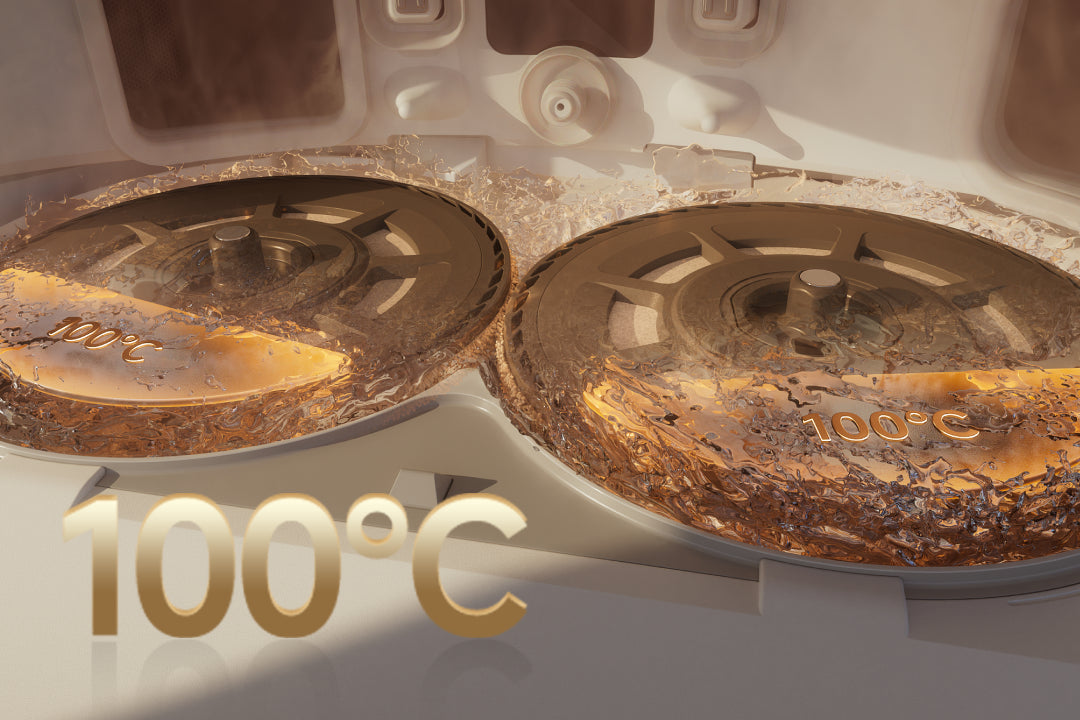Αυτοκαθαρισμός σφουγγαρίστρας ThermoHub στους 100 °C