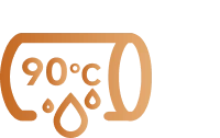 Σφουγγάρισμα στους 90 ℃* Καθαρό καυτό νερό